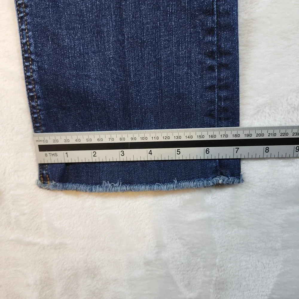 J.Crew Billie Demi Boot Crop Jeans Womens 24 Dark Wash Excellent Button‎ 9